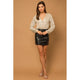 Women's Long Sleeve - Long Sleeve Sequin Wrap Bodysuit -  - Cultured Cloths Apparel