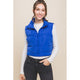 Outerwear - Puffer Vest With Pockets - Azure - Cultured Cloths Apparel