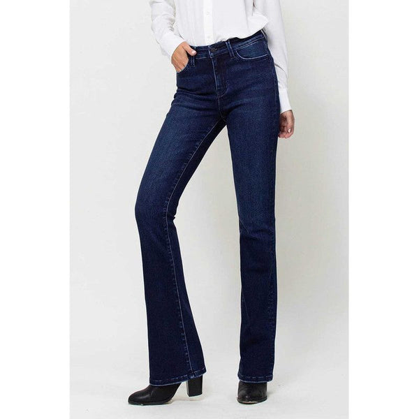 Denim - High Rise Mini Flare Super Soft Jeans -  - Cultured Cloths Apparel