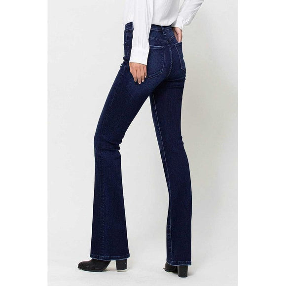 Denim - High Rise Mini Flare Super Soft Jeans - COME CLOSER - Cultured Cloths Apparel