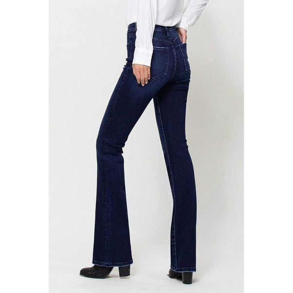 Denim - High Rise Mini Flare Super Soft Jeans - COME CLOSER - Cultured Cloths Apparel