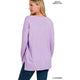 Women's - GARMENT DYED FRONT SEAM SWEATER -  - Cultured Cloths Apparel