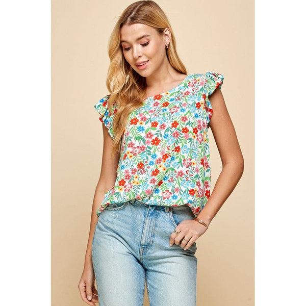 Women's Short Sleeve - Be Your Best Spring Fling Top -  - Cultured Cloths Apparel