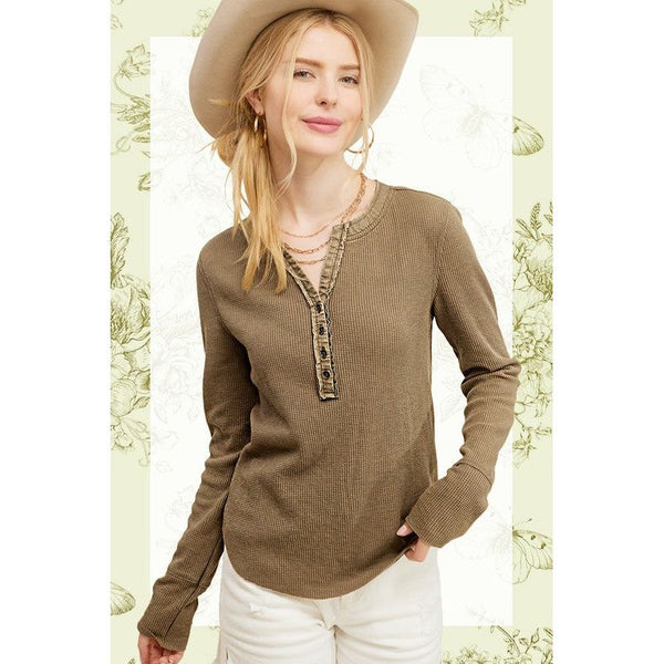 Women's Sweaters - Jaynie Top - FADE OLIVE - Cultured Cloths Apparel