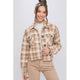 Outerwear - Casual Plaid Button Up Jacket with Pockets -  - Cultured Cloths Apparel