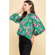 Women's Long Sleeve - Fall Floral Printed Long Sleeve Blouse -  - Cultured Cloths Apparel