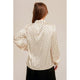 Women's Long Sleeve - Embellished Satin Polka Dot Blouse -  - Cultured Cloths Apparel