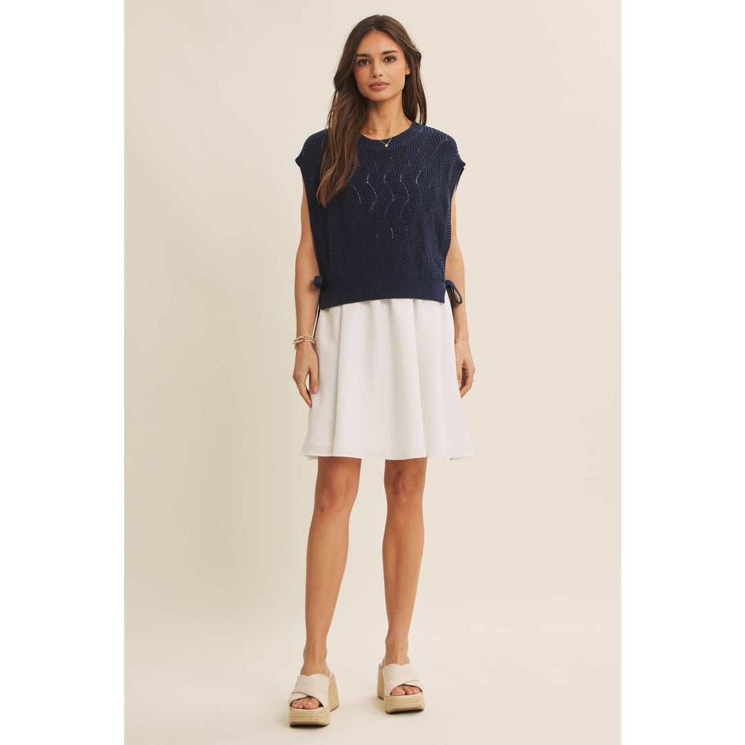 Dresses - MIX AND MATCH VALUE LAYERING SWEATER VEST AND CAMI DRESS SET - - Cultured Cloths Apparel