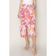 Women's Skirts - Floral Print Wrap and Tie Skirt - MAGENTA - Cultured Cloths Apparel