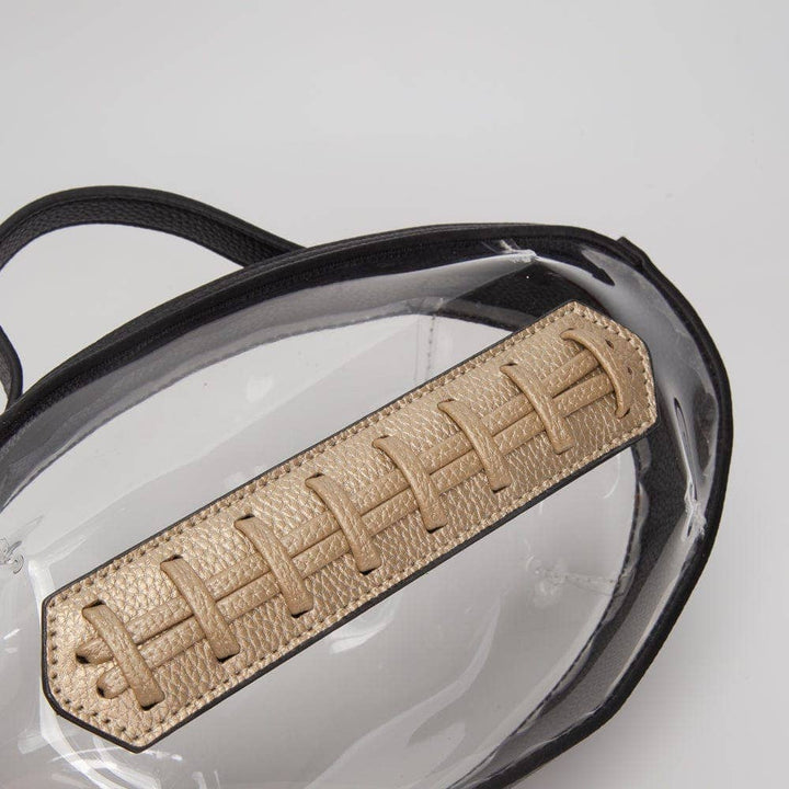 - Clear Gameday Football Stitch Detail Crossbody Bag - - Cultured Cloths Apparel