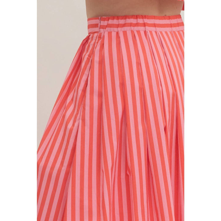 Women's Skirts - Striped midi skirt - - Cultured Cloths Apparel