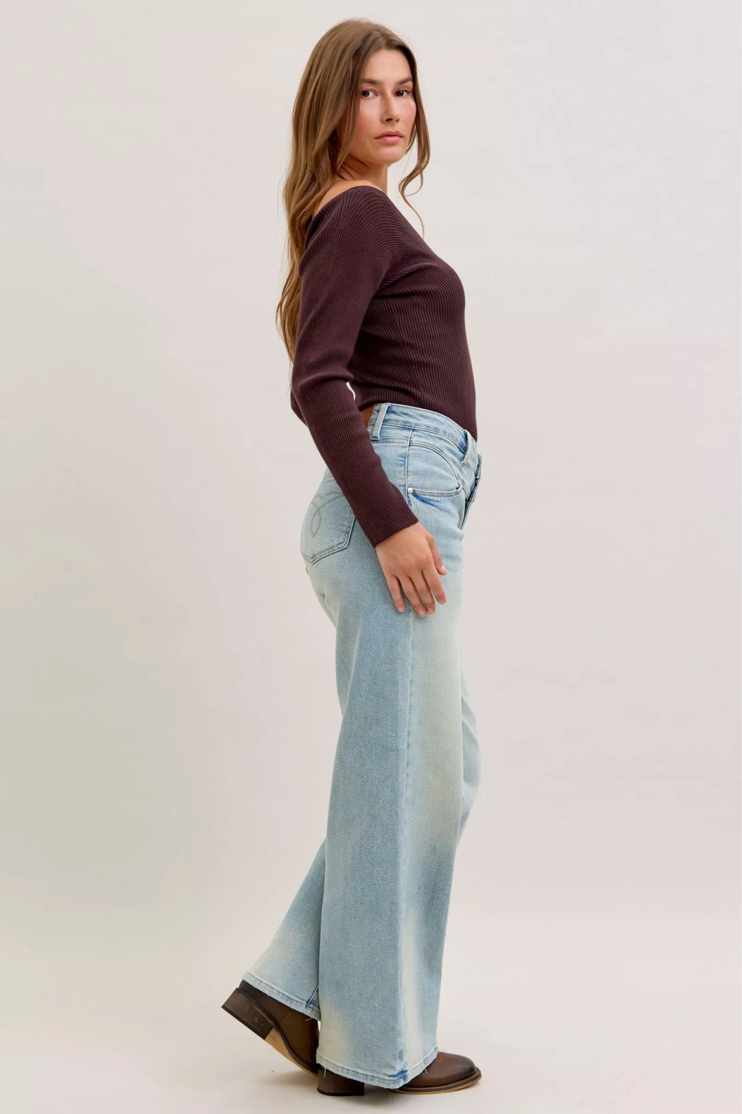 Denim - Judy Blue High Waist Column Straight Jeans - - Cultured Cloths Apparel
