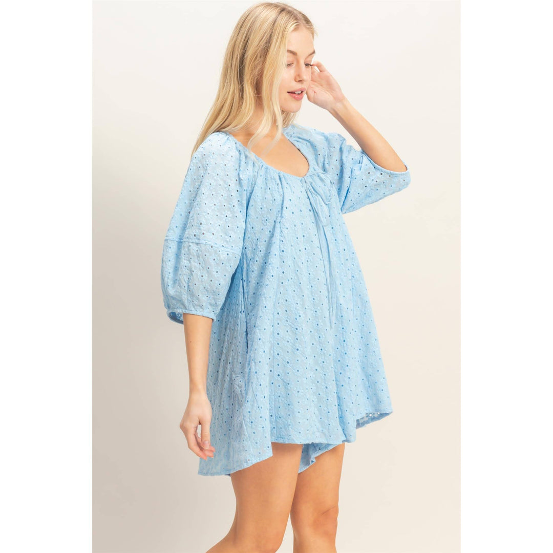 Women's Rompers - Eyelet Babydoll Romper - - Cultured Cloths Apparel