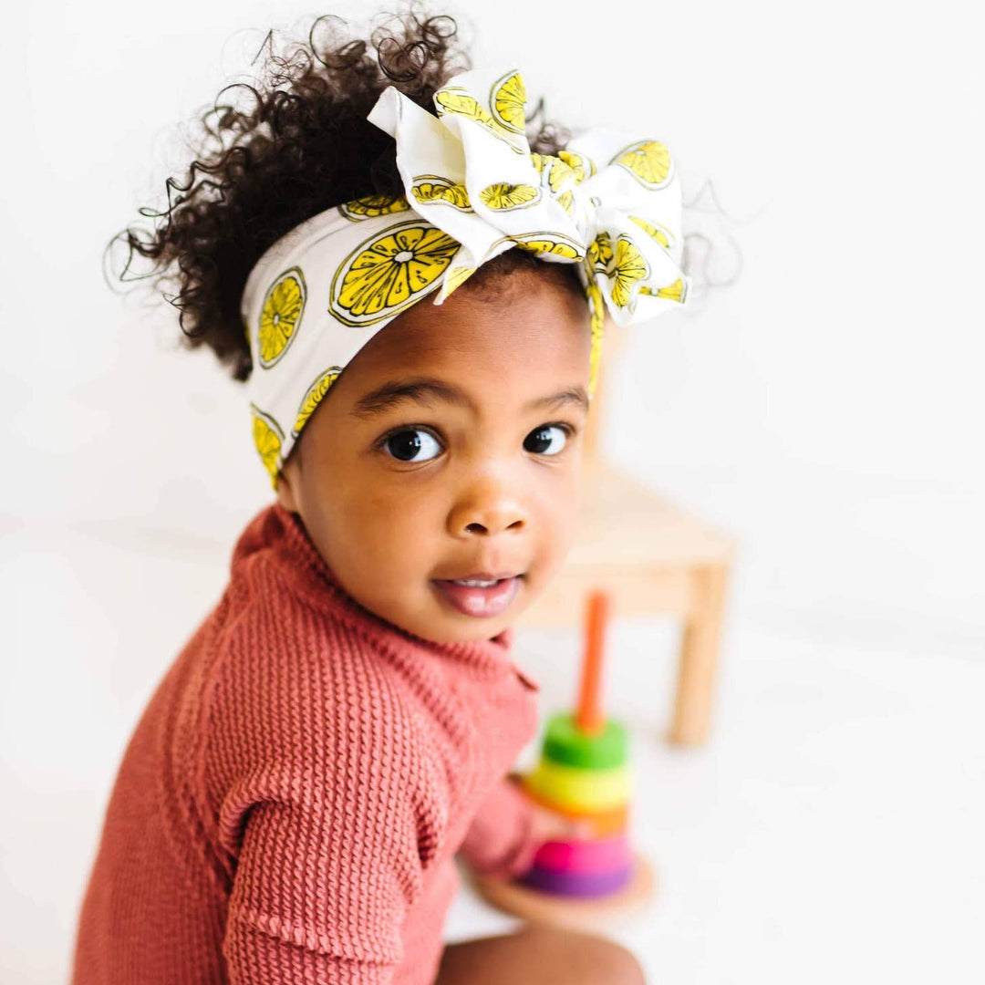Accessories - Baby Bling® Printed FAB® soft nylon bow headband - - Cultured Cloths Apparel
