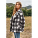 Outerwear - Fuzzy Boucle Textured Double Breasted Coat Jacket -  - Cultured Cloths Apparel