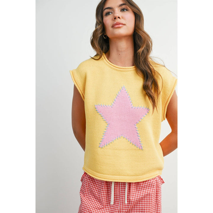 Women's Short Sleeve - Star Graphic Sweatshirt - - Cultured Cloths Apparel