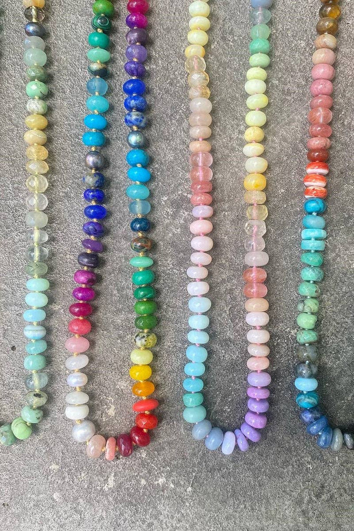 Accessories, Necklaces - Vibrant Beaded Necklace - - Cultured Cloths Apparel