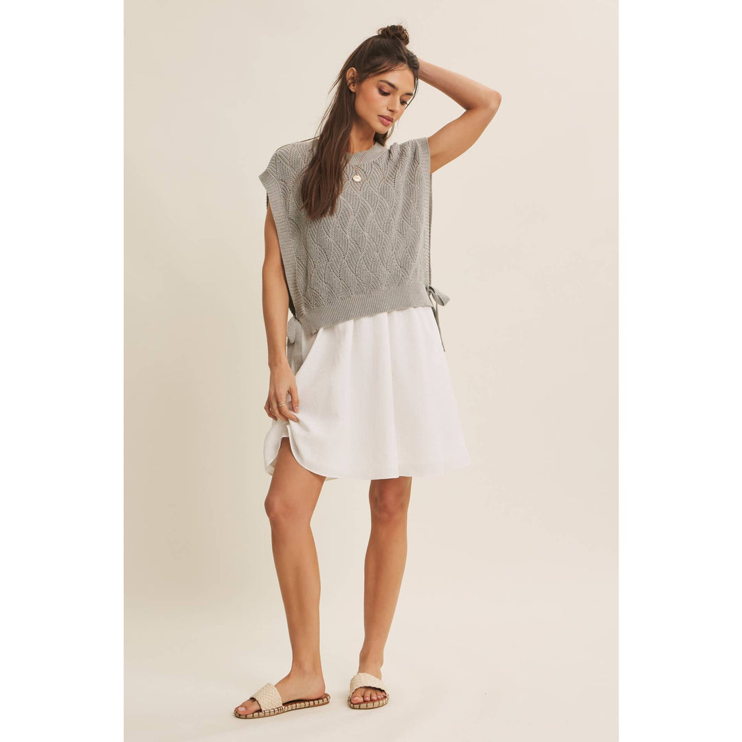 Dresses - MIX AND MATCH VALUE LAYERING SWEATER VEST AND CAMI DRESS SET - - Cultured Cloths Apparel