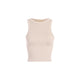 Athleisure - Sleeveless Ribbed Basic Tank - Taupe - Cultured Cloths Apparel