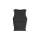 Athleisure - Sleeveless Ribbed Basic Tank - Black - Cultured Cloths Apparel