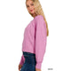 Women's Sweaters - Melange Raglan Sweater -  - Cultured Cloths Apparel