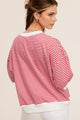 Women's Short Sleeve - Crew Neck Stripe Short Sleeve Top -  - Cultured Cloths Apparel