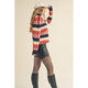Women's Sweaters - Striped Colorblock Pullover Sweater -  - Cultured Cloths Apparel