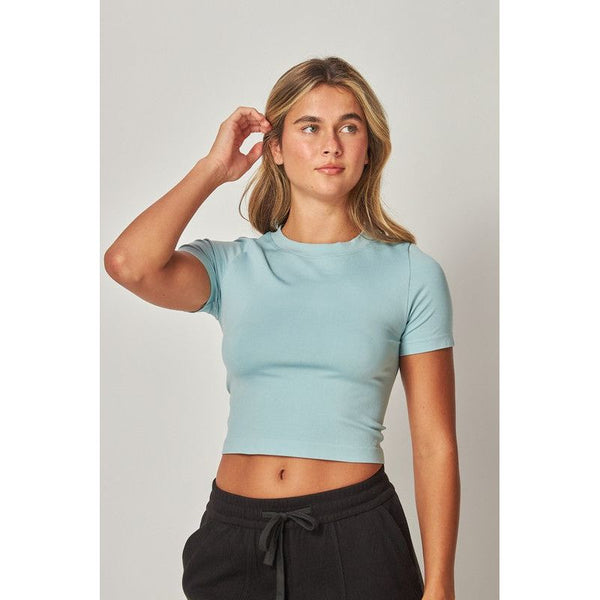 Athleisure - Nina Ultra Stretch Short Sleeve Seamless Top -  - Cultured Cloths Apparel