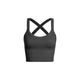 Athleisure - X Back Strap Ribbed Brami - Black - Cultured Cloths Apparel