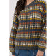 Women's Sweaters - Mulitcolor Crew Knit Sweater Top -  - Cultured Cloths Apparel