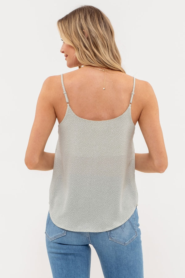 Women's Sleeveless - Speckled Print Cami Sleeveless Top -  - Cultured Cloths Apparel