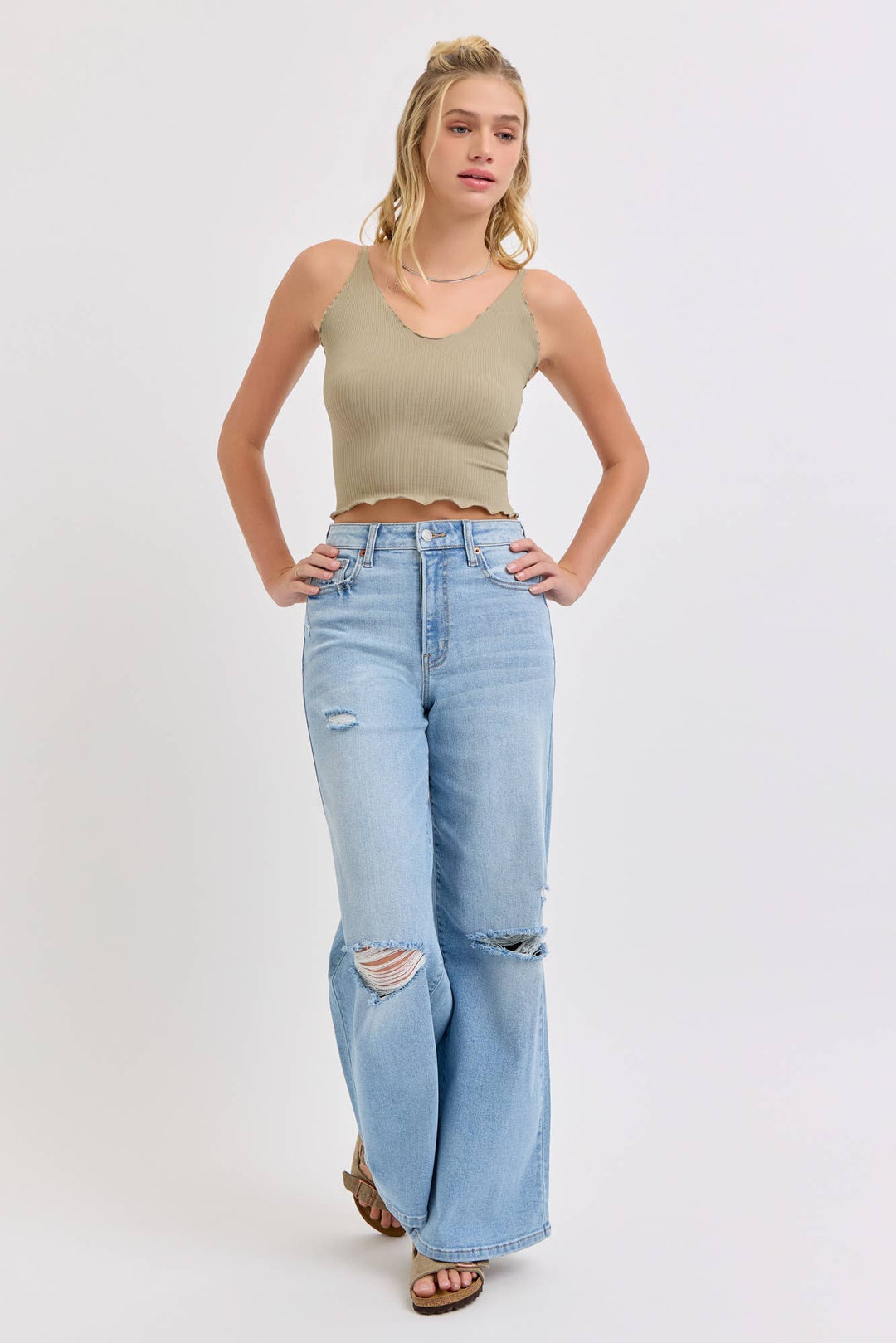Light High Rise Wide Leg 31" Inseam