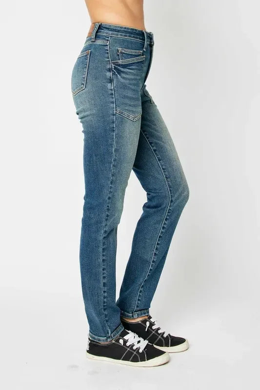 Denim - Judy Blue Full Size High Waist Skinny Jeans - - Cultured Cloths Apparel