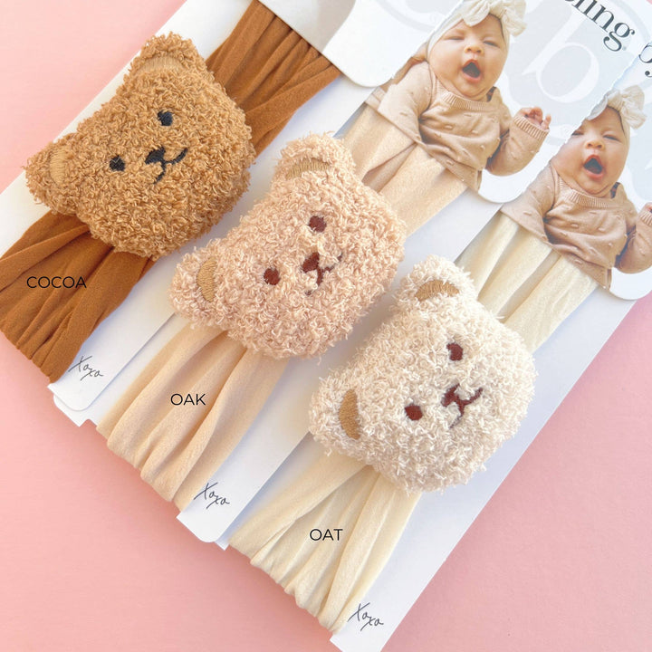 Accessories - Baby Bling® Teddy Bear soft nylon headband - - Cultured Cloths Apparel