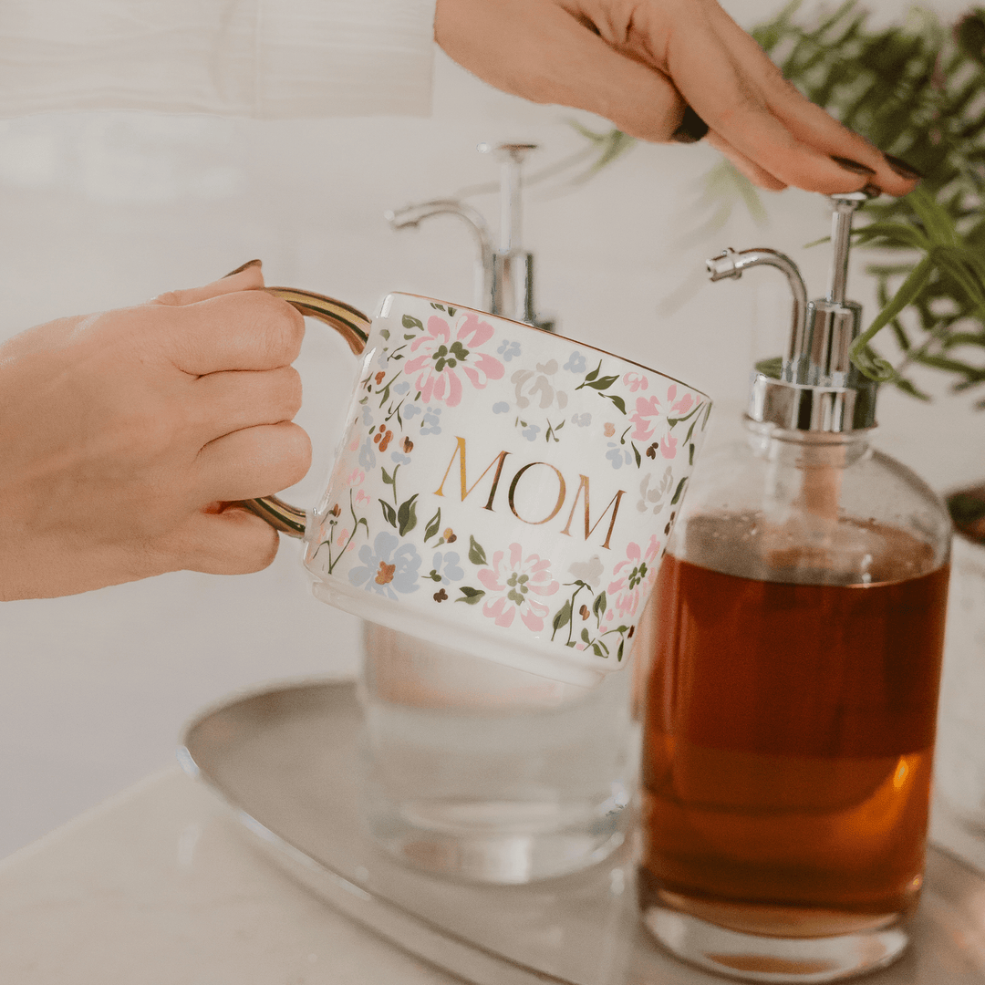 - Floral Mom Coffee Mug - Home Decor & Gifts - - Cultured Cloths Apparel