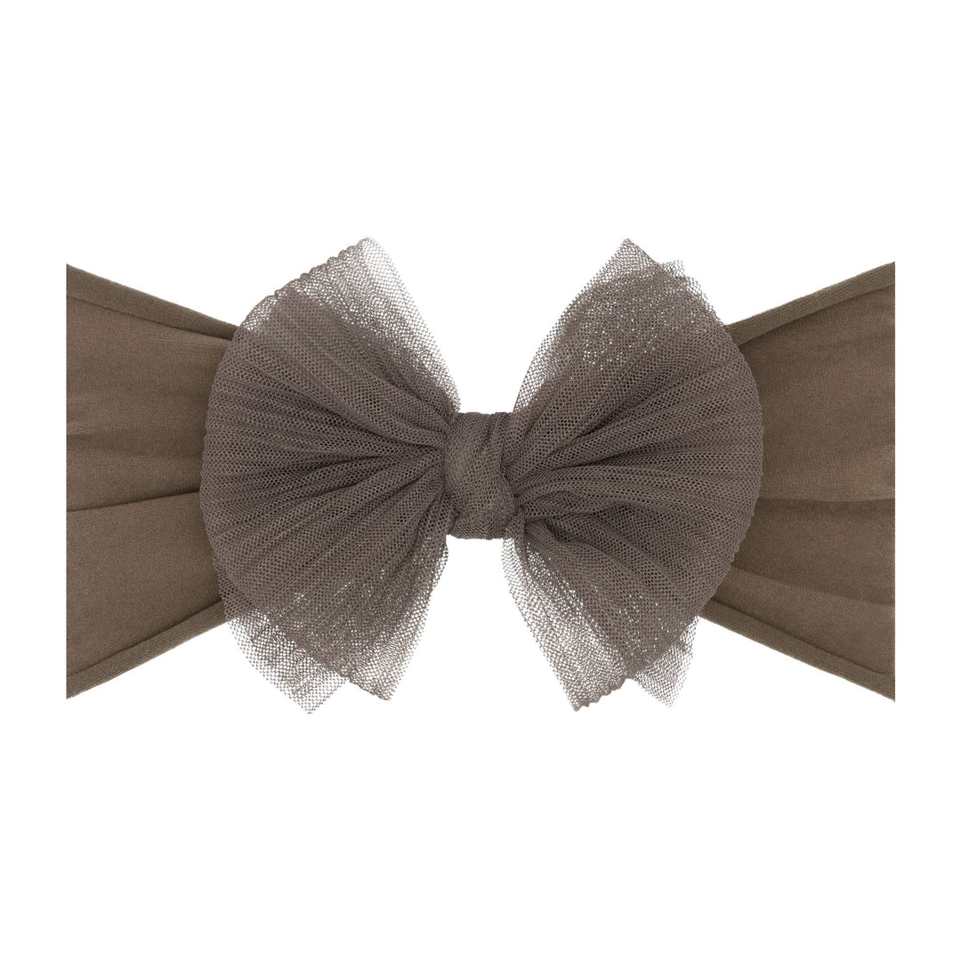Accessories - Baby Bling® Tulle FAB® soft nylon headband with tulle bow - - Cultured Cloths Apparel