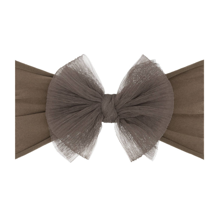 Accessories - Baby Bling® Tulle FAB® soft nylon headband with tulle bow - - Cultured Cloths Apparel