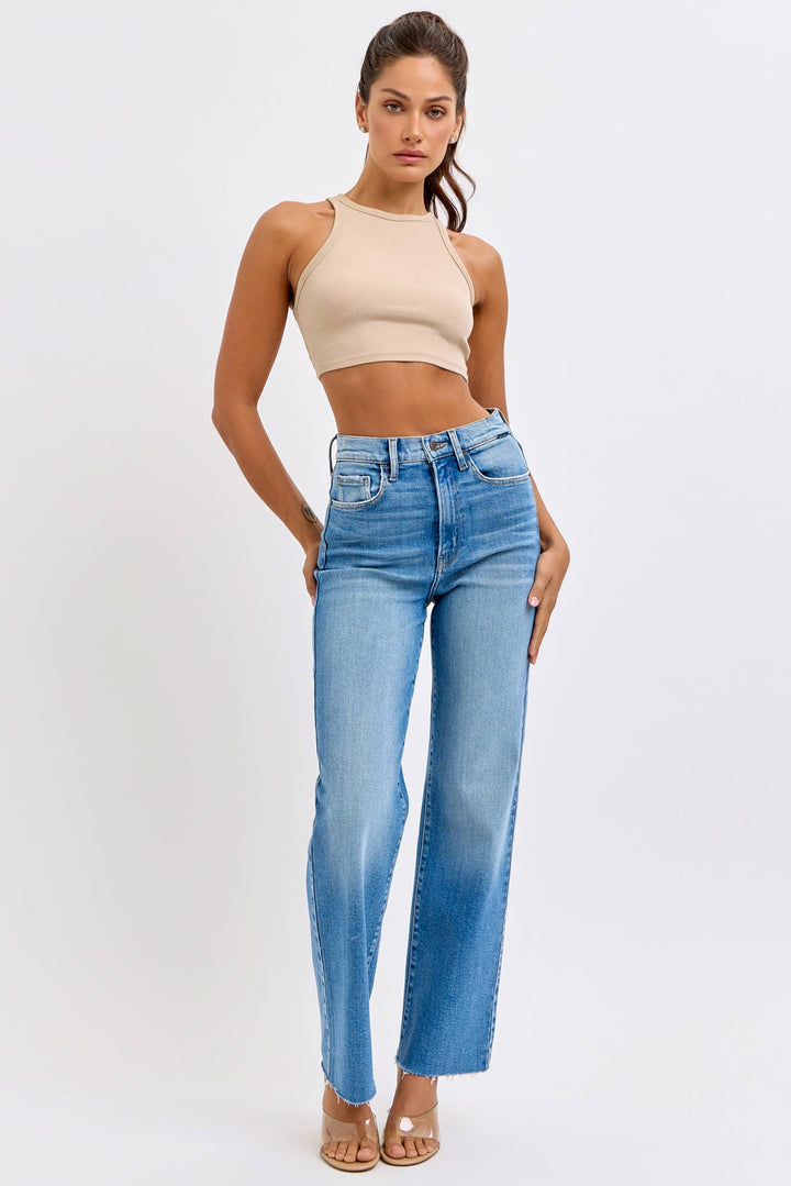 Super High Rise Dad Jean