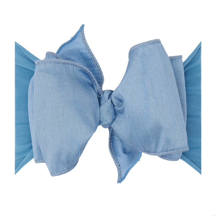 Accessories - Baby Bling® Faux Silk Big Classic Bow on soft nylon headband - - Cultured Cloths Apparel