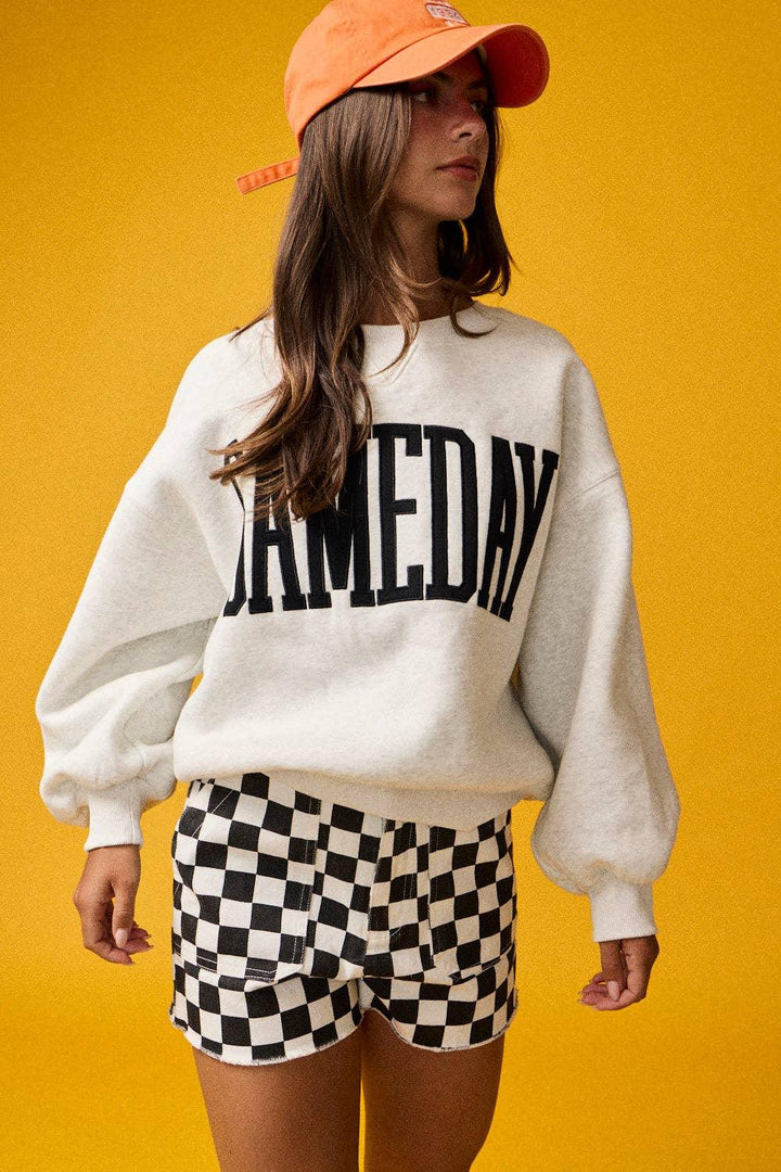 Graphic T-Shirts - Heather Gameday Sweatshirt - - Cultured Cloths Apparel