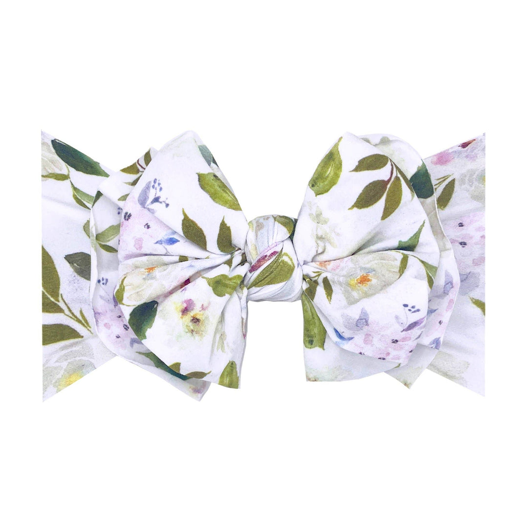 Accessories - Baby Bling® Printed FAB® soft nylon bow headband - - Cultured Cloths Apparel