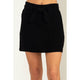 Women's Skirts - Better Days Tie-Belt Mini Skirt - Black - Cultured Cloths Apparel