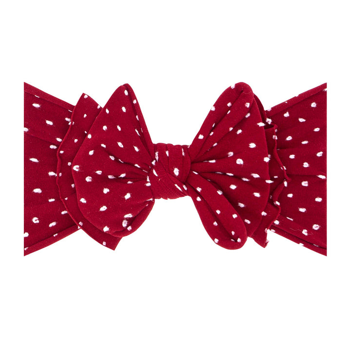 Accessories - Baby Bling® Shabby Dot FAB-BOW-LOUS® soft nylon bow headband - - Cultured Cloths Apparel