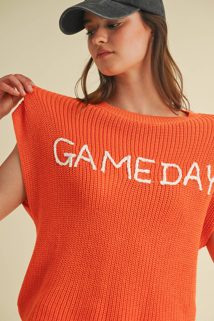 Women's Short Sleeve - GAMEDAY SWEATER VEST - - Cultured Cloths Apparel