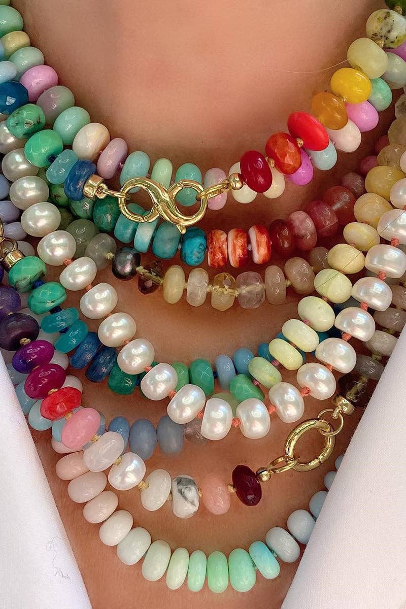 Accessories, Necklaces - Vibrant Beaded Necklace - - Cultured Cloths Apparel