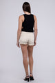 Women's Shorts - Acid Washed Frayed Cutoff Hem Shorts -  - Cultured Cloths Apparel