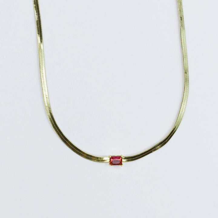 Accessories - Ruby Glow Necklace - - Cultured Cloths Apparel