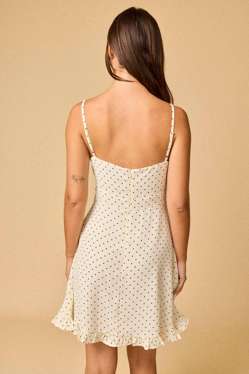 Women's Dresses - Caroline Polka Dot Dress - - Cultured Cloths Apparel