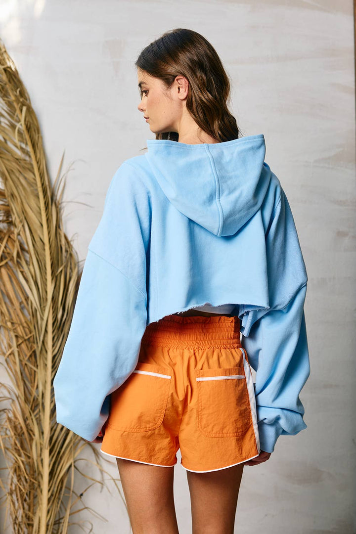 Shorts - Windbreaker Shorts With Contrast Stripe - - Cultured Cloths Apparel