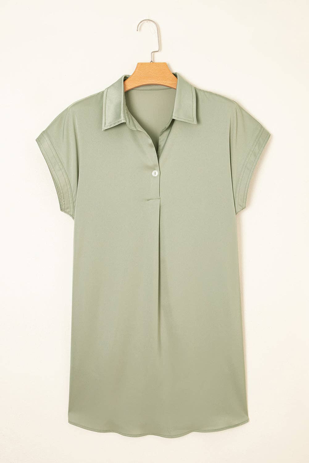 Dresses - Solid Buttoned Collar T-Shirt Mini Dress - - Cultured Cloths Apparel
